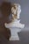Ceramic Large Italian White Crackle Glaze Porcelain Lady Bust Sculpture, 1970s , 23 Inches Tall For Sale - Image 7 of 10