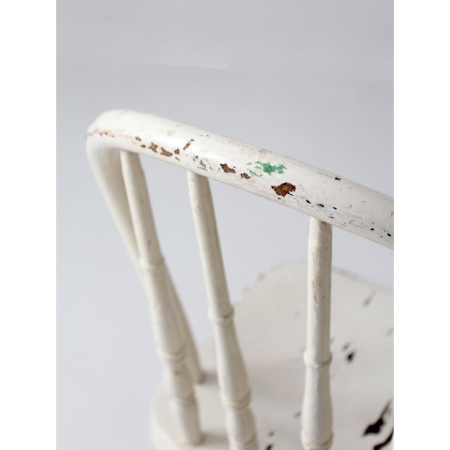 Vintage Painted Windsor Bow Back Chair For Sale - Image 14 of 16