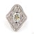 Modern Antique design 0.87 Carat Old European Cut Diamond Gold Ring, Size 6.5 For Sale - Image 3 of 9