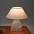 Metal Large Vintage Murano Rostrato Glass and Brass Table Lamp, Italy, 1940s For Sale - Image 7 of 16