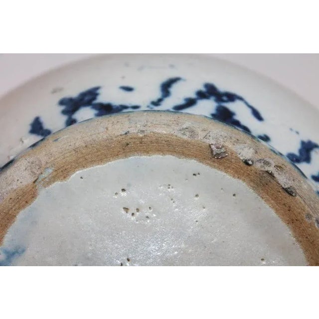 Antique White 19th Century Sponge Ware Spittoon For Sale - Image 8 of 10