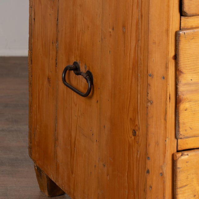 19th Century Pine 3-Drawer Chest With Original Painted Decoration, Dated 1873 For Sale - Image 14 of 16