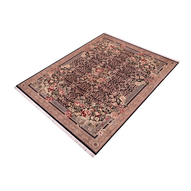 Designed with mesmerizing intricacy and gorgeous color palette, this hand-knotted masterpiece demonstrates the beauty and...