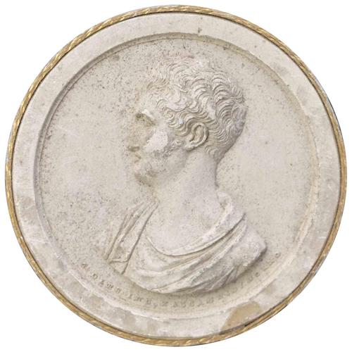 19th Century Neoclassical Cameo Intaglio in Metal, Italy For Sale - Image 5 of 5