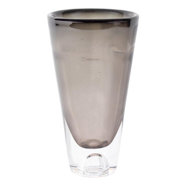 “Sound” Glass Vase Goran Warff for Kosta Boda For Sale