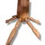 Brown Vintage Ship Wheel Table in Elm and Oak with Glass Top For Sale - Image 8 of 9