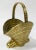 Vintage heavy brass clamshell motif basket with rope detailed handle. Sits on solid brass base. A whimsical addition to...