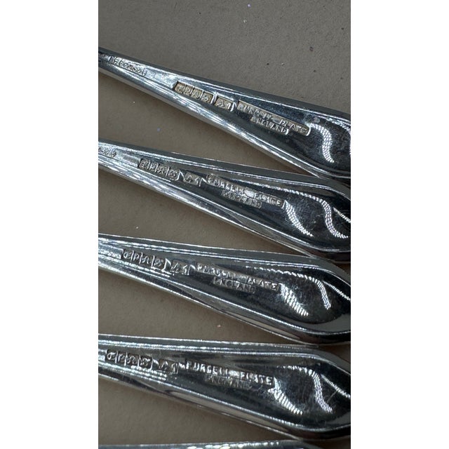 1950s Vintage Cake Forks From England - Set of 6 For Sale - Image 5 of 8
