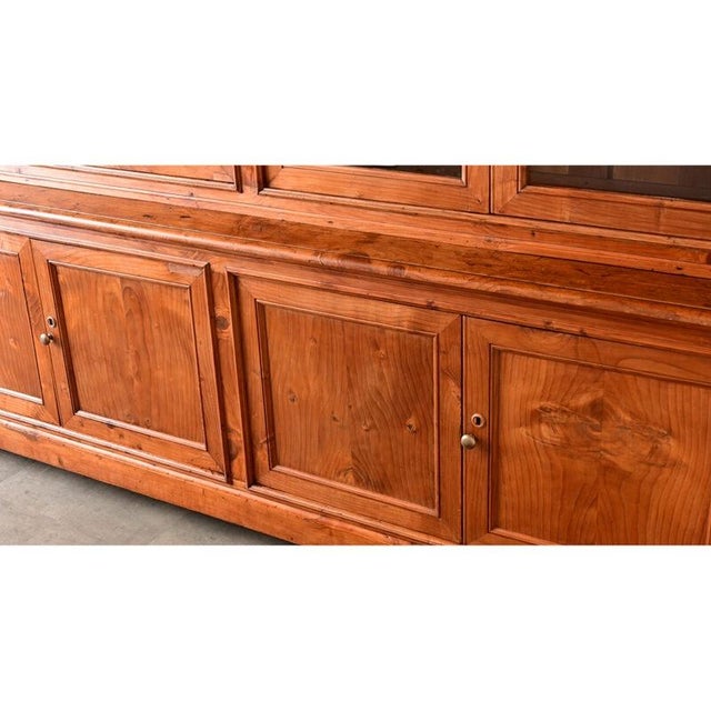 French 19th Century Pine and Glass Door Bibliotheque For Sale - Image 13 of 13