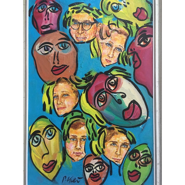 Abstract Large Abstract Peter Keil Painting, Framed For Sale - Image 3 of 8