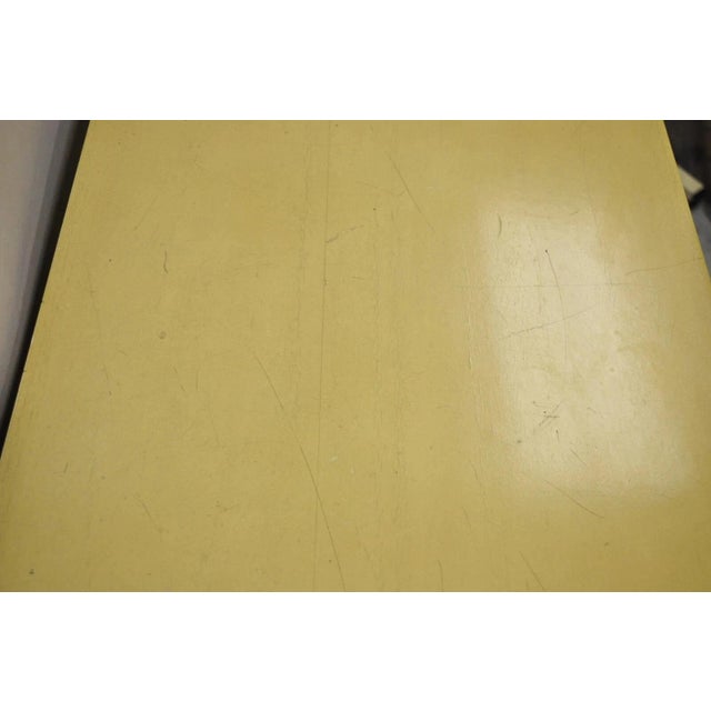 Wood Vintage Chinoiserie Bone Lacquer Oriental James Mont Style Console Table Server For Sale - Image 7 of 11