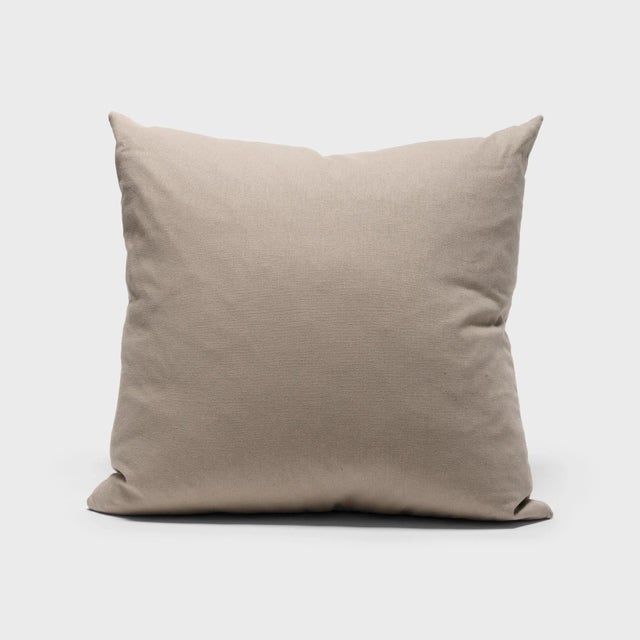 This artisan-made pillow is sewn by hand of hand-loomed linen from Thailand. It is finished with black Chinese pearls and...