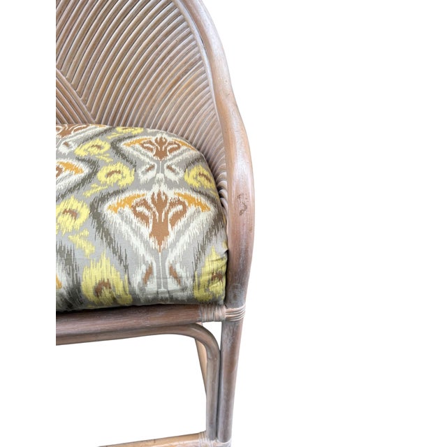 Late 20th Century Split Reed Rattan Bamboo Counter Bar Stool Chairs Henry Link For Sale - Image 13 of 18