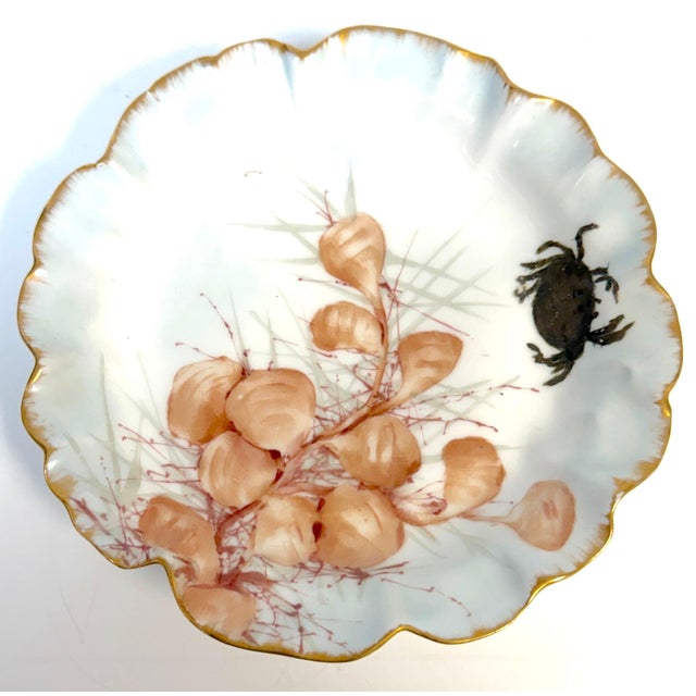 1893 Haviland Limoges Aesthetic Movement Crab Plates - Set of 6 For Sale - Image 4 of 18