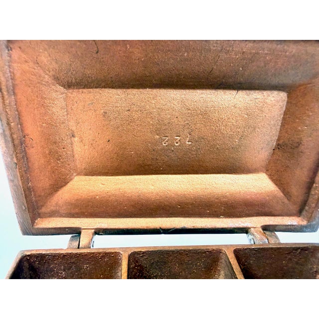 Antique Cast Bronze Desk Trinket Box, 1890s For Sale - Image 10 of 14