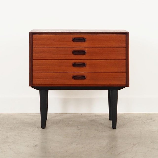 Orange Danish Teak Chest of Drawers, 1960s For Sale - Image 8 of 8