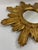 Mid 20th Century Large 18" Bright Gold Italian Giltwood Sunburst Wall Mirror For Sale - Image 4 of 15