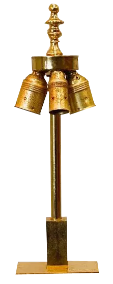Vintage Marble Table Lamp with Brass Details, 1980s