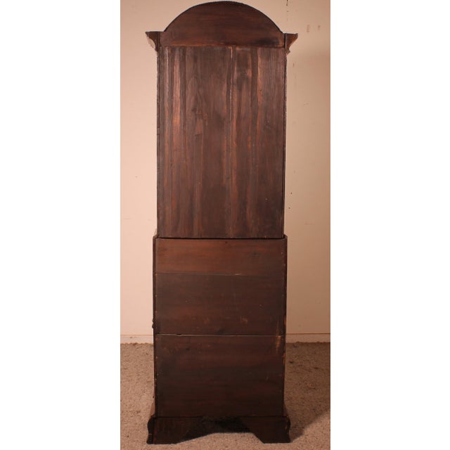 Small Secretaire in Burl Walnut with Dome, 18th Century For Sale - Image 9 of 13