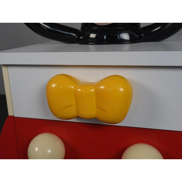 Plastic Pop Art Mickey Mouse Chest of Drawers by Pierre Colleu for Starform, France, 1980s For Sale - Image 7 of 10