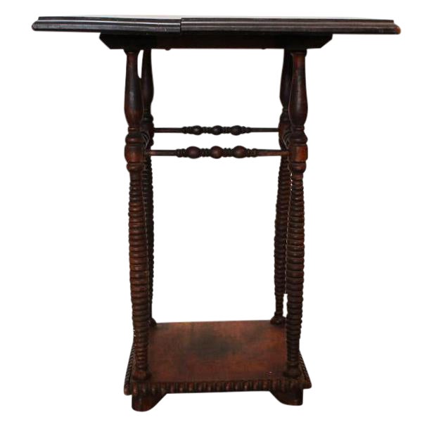 Antique Spindle Leg Side Table Chairish