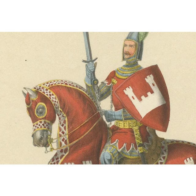 Berchtold Von Wyzzenburg and His Banner Bearers in the Bernese Procession, 1855, Paper For Sale - Image 4 of 11