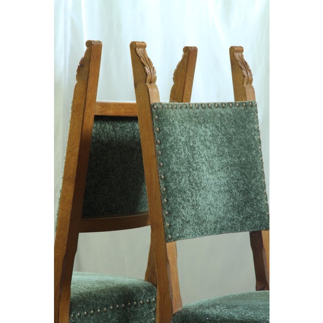 Vintage Danish Oak Throne Dining Chairs, 1954, Set of 4 For Sale - Image 16 of 17