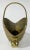 Brass Vintage Brass Clamshell Basket With Handle For Sale - Image 8 of 9