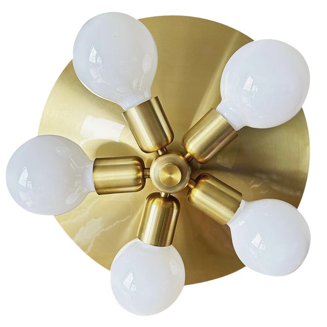 Vintage Sputnik Flush Mount from Hustadt Leuchten For Sale