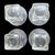1960s Libbey Glass Textured St. Regis "On-the-Rocks" Tumblers, Set of 6 For Sale - Image 10 of 10