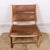 Traditional Lara Natural Teak and Genuine Leather Chair For Sale - Image 3 of 11