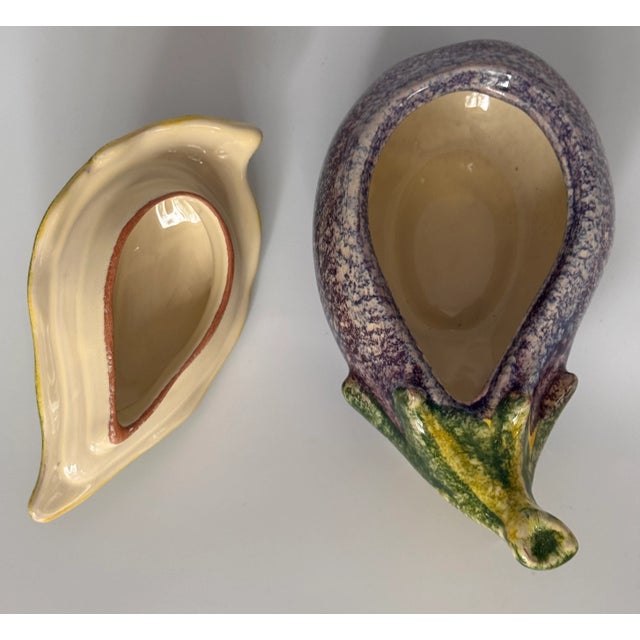 Eggplant LastCHANCE!Italian Majolica Style Eggplant Tureen For Sale - Image 8 of 12