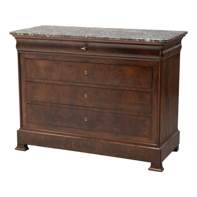 Antique Commode in Mahogany, 1880 For Sale