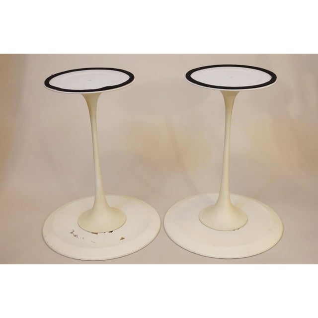 Rare Matched Pair Knoll Eero Saarinen "Tulip" Atomic Space Age Modern Sculpture Tables '58 For Sale - Image 9 of 12
