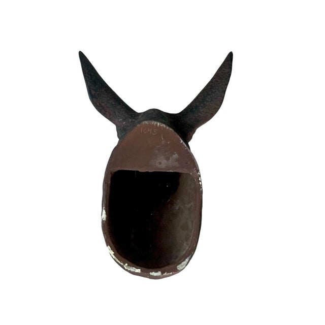 Stag Head Large Wall Mount Sculpture Vintage Restoration Hardware Rustic Decor For Sale In Tulsa - Image 6 of 7