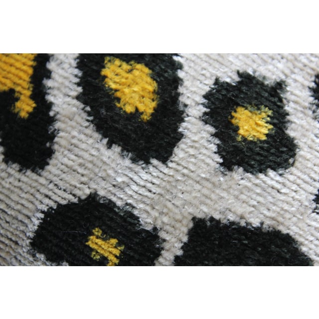 Contemporary Boho Chic Silk Velvet Ikat Pillow Cover Bohemian Pillow For Sale - Image 11 of 13