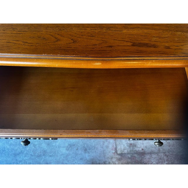 Mid-Century Oak Chest of 4 Drawers, 1950s For Sale - Image 11 of 18