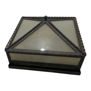 Paul Ferrante Pyramid Flush Mount Light Fixture For Sale