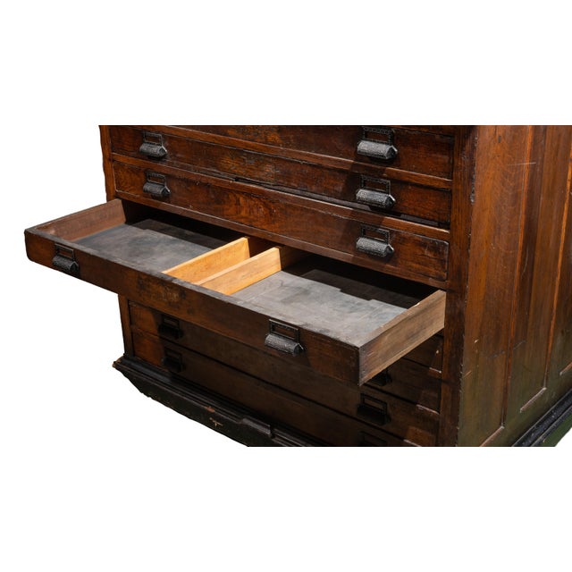 Antique Industrial Wooden Flat File Chairish