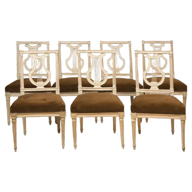 Antique Louis XVI Period Chairs, 1790, Set of 8 For Sale