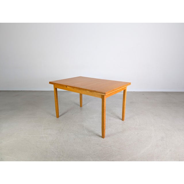 Mid-Century Modern Dining Table in Oak from Lübke For Sale - Image 4 of 15