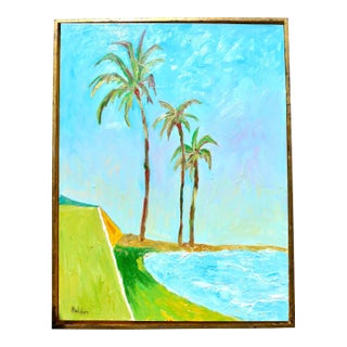 Three Palms at Sunset For Sale