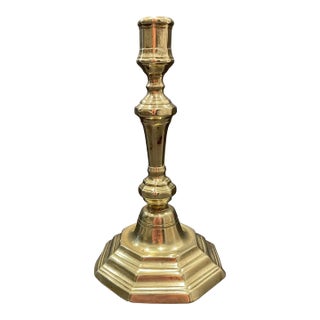 18th Century Louis XIV Brass Candlestick For Sale