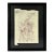 Late 20th Century Purvis Young (American, 1943-2010). An Original Mixed Media Ink Drawing on Found Paper For Sale