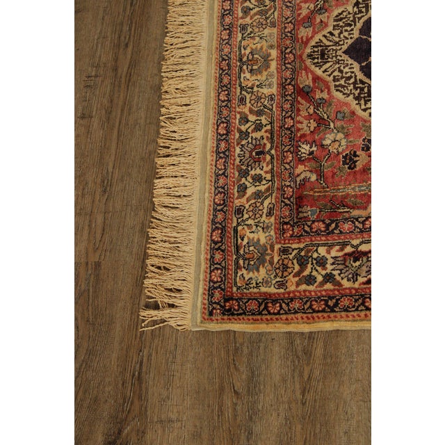 Traditional Persian Hand Knotted Prayer Rug For Sale - Image 3 of 18
