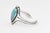 Rustic Vintage Southwestern Navajo Style Turquoise Sterling Silver Cuff Bracelet For Sale - Image 3 of 9