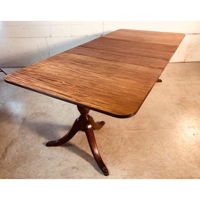 Vintage Mahogany Wood Dining Room Table Chairish