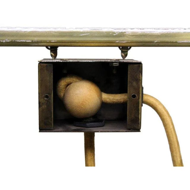 4 White Acrylic Shade Mid Century Modern Adjustable Light Fixture Chandelier For Sale - Image 9 of 10