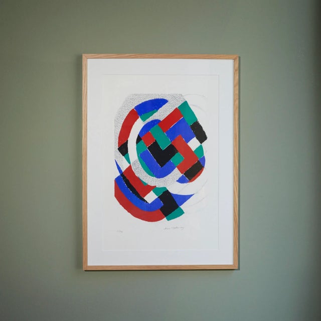 Untitled' by Sonia Delaunay, 1971. Lithograph in colours on hand made Japanese paper, signed and numbered 43/75 in pencil,...