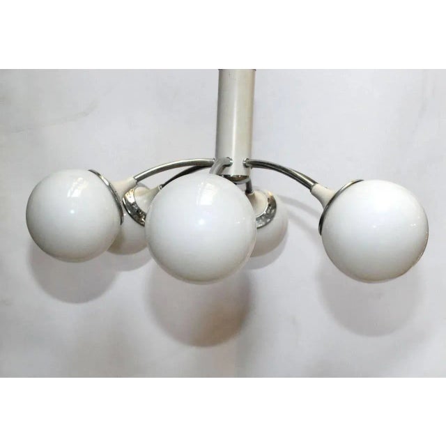 Mid-Century Modern Vintage Italian Murano Glass Pendant by Targetti For Sale - Image 3 of 11